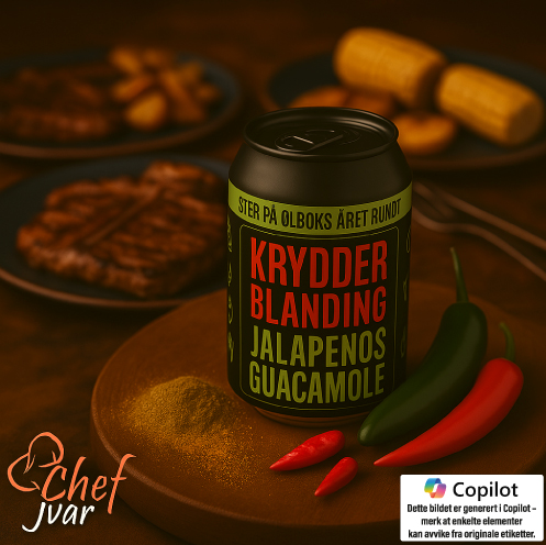 Krydderblanding Jalapenos & Guacamole Krydderblanding på ølboks