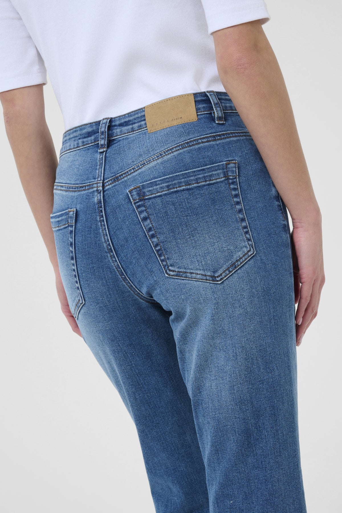 Kaffe Clothing KAforest HW Slim Fit Jeans Medium Blue Denim 34"