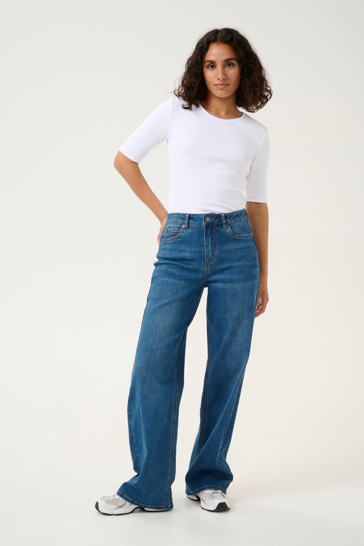 Kaffe Clothing KAsinem High Waist Jeans Medium Blue Denim 32 Tommer