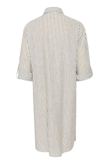 Kaffe Clothing KAmilia Shirt Dress Chalk/Black Stripe