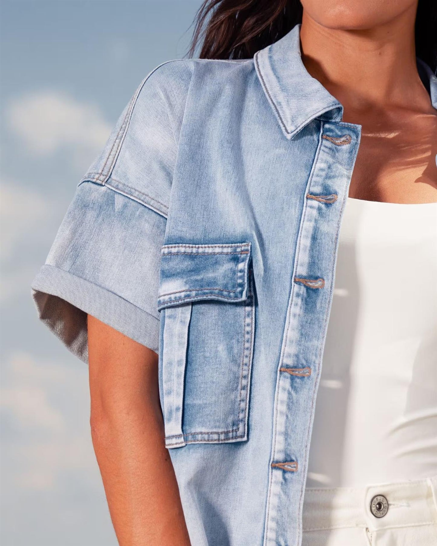 Floyd Margrethe Denim Skjorte Lys Denim