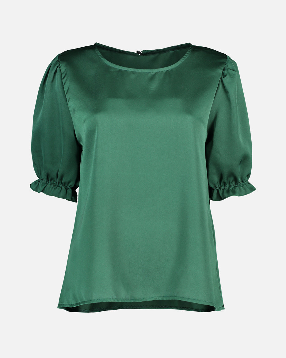 Floyd Bluse Sirin Satin Dk green