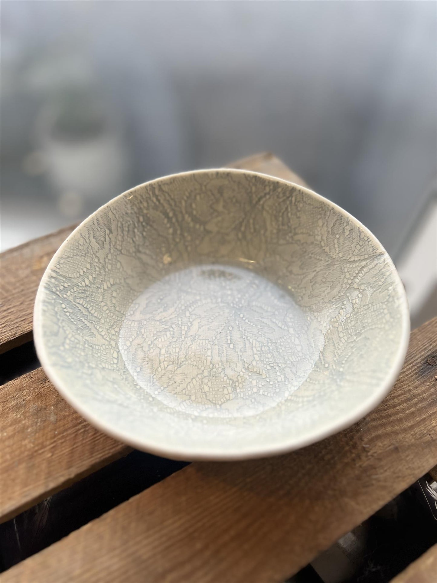 Wonki Ware Rund Skål Gråblå