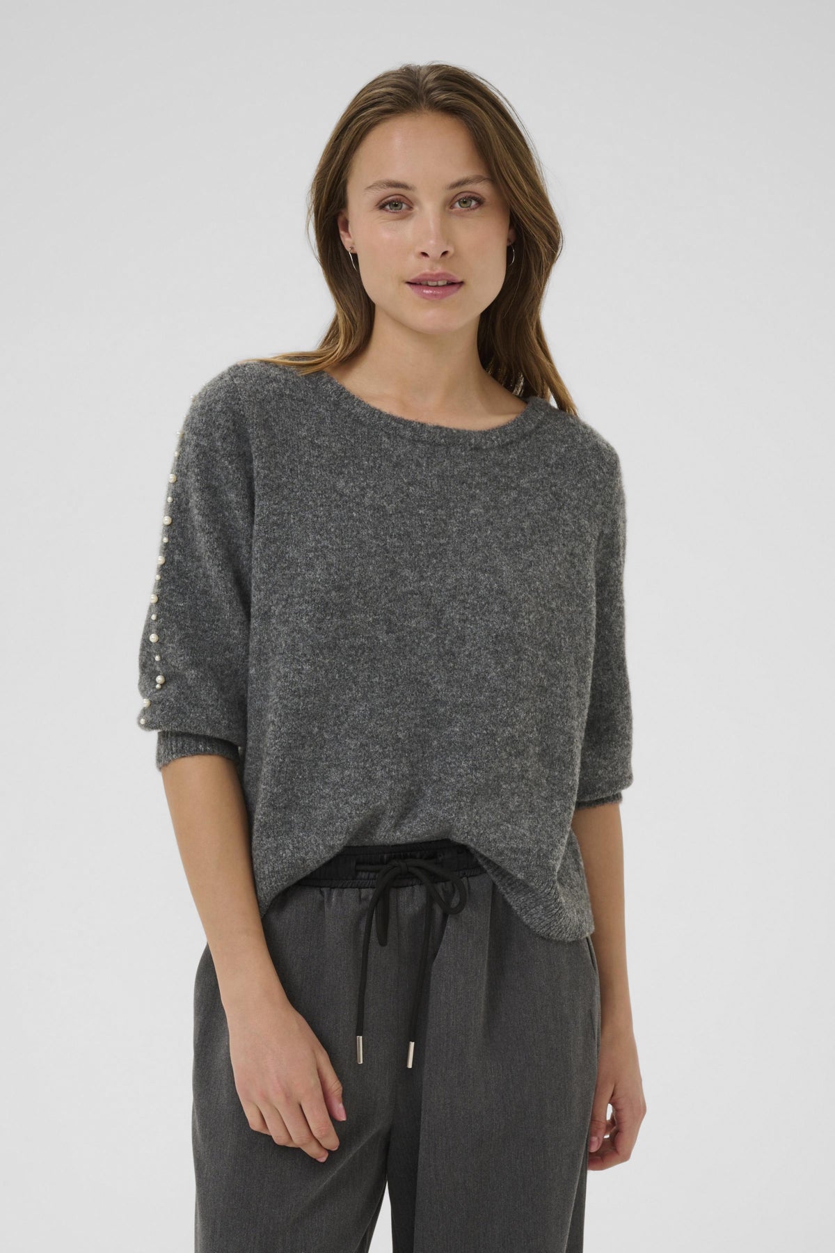 Kaffe Clothing KAbetty Pullover Grey Melange