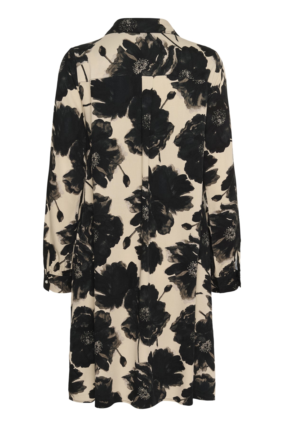 Culture CUrechel Elitha Short Dress Black/Offwhite Flower