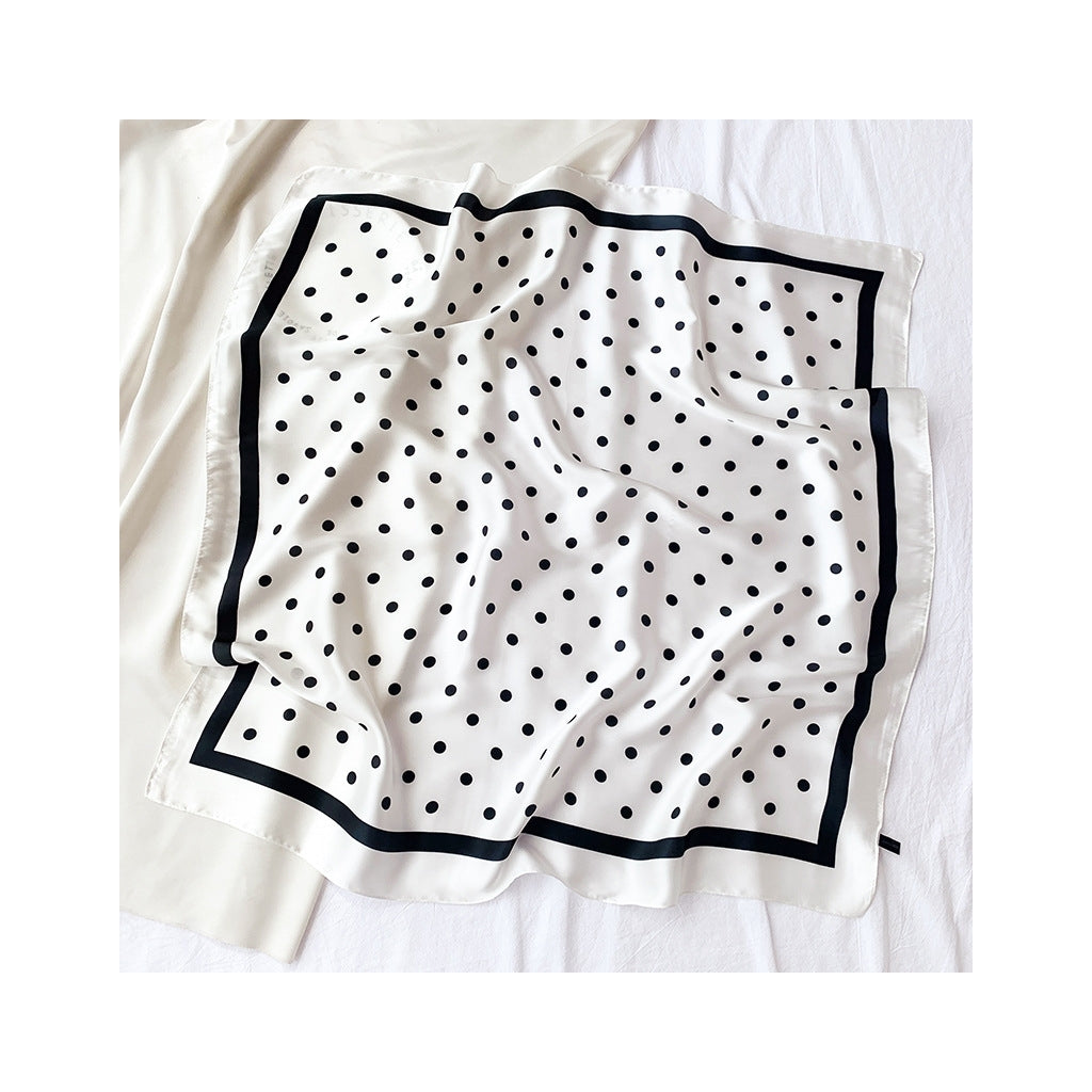 Silkeskjerf Bandanas - Sort og hvit