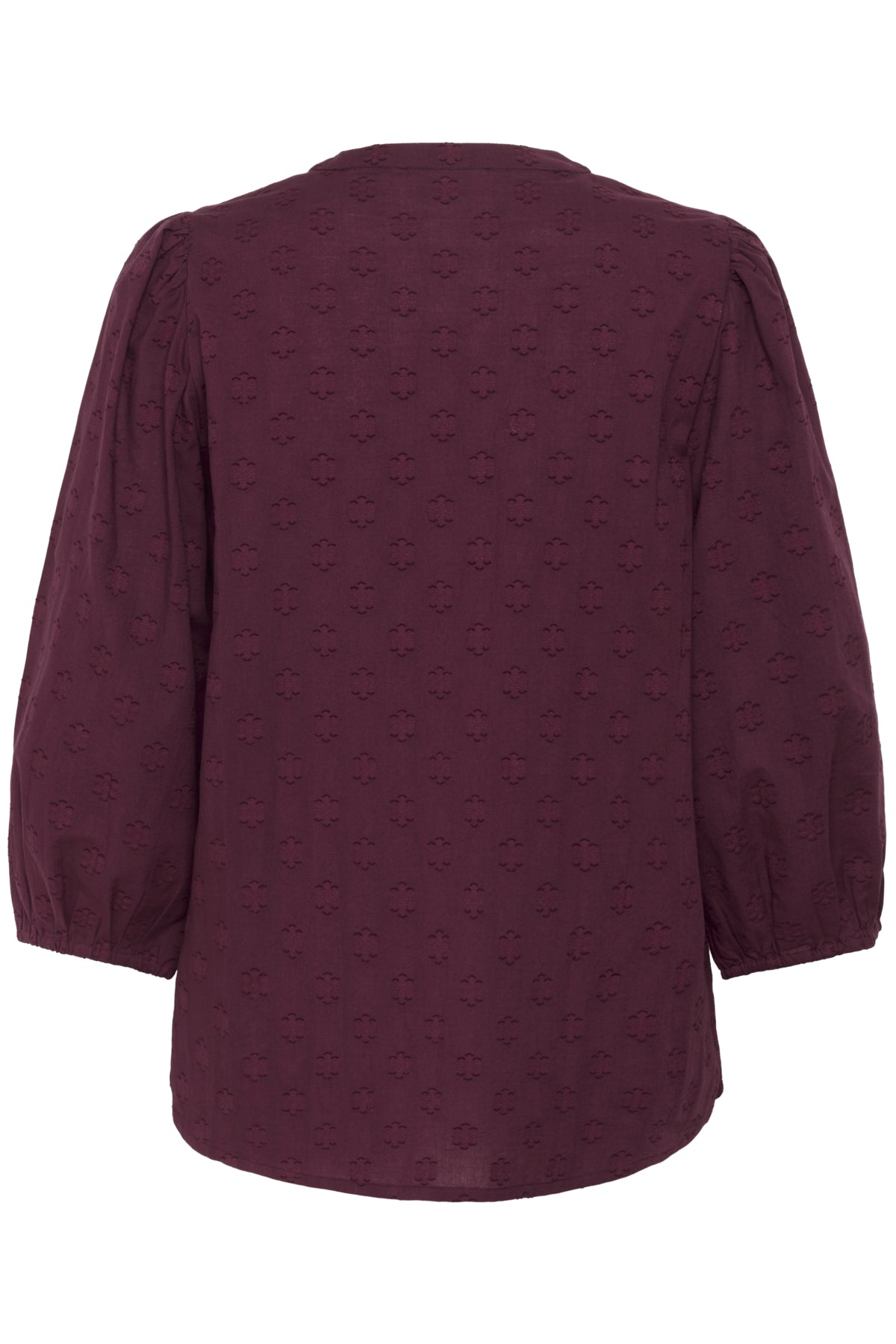 Kaffe Clothing KAenya Blouse 3/4 sleeve Windsor WIne