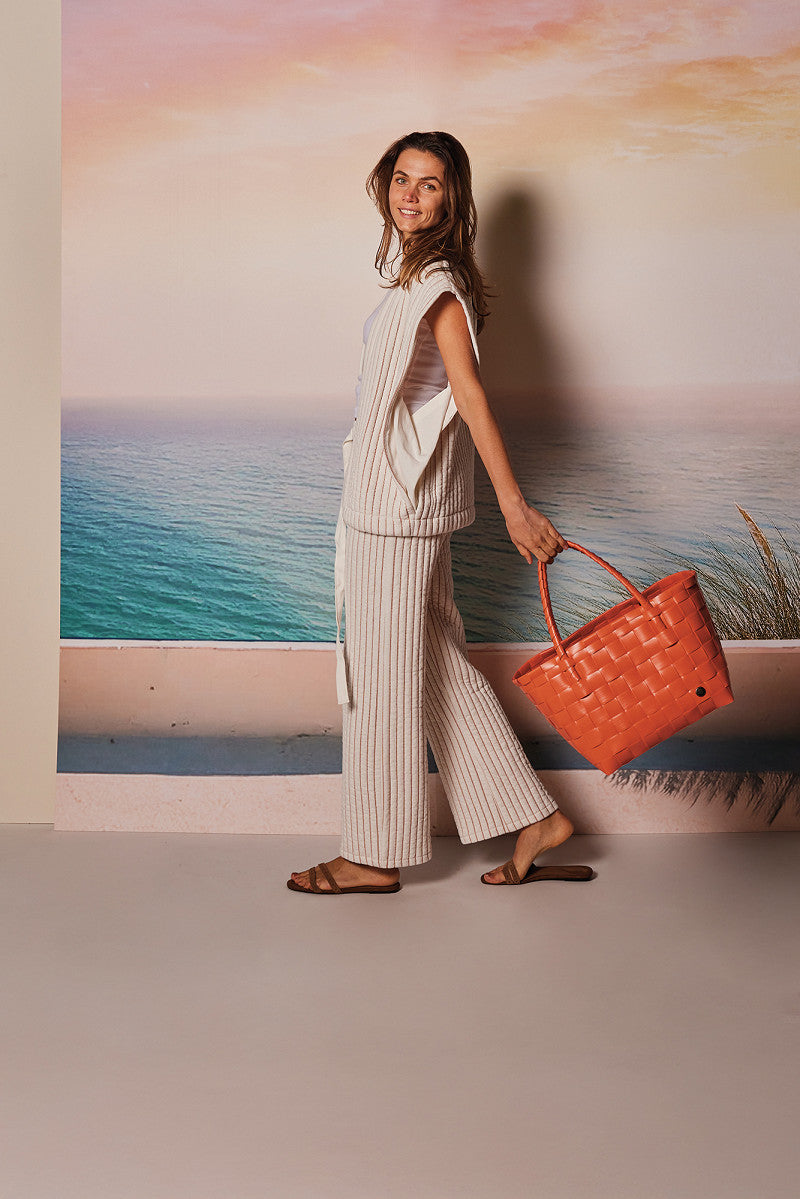 Handed By Paris Shopper Deep Carrot Orange