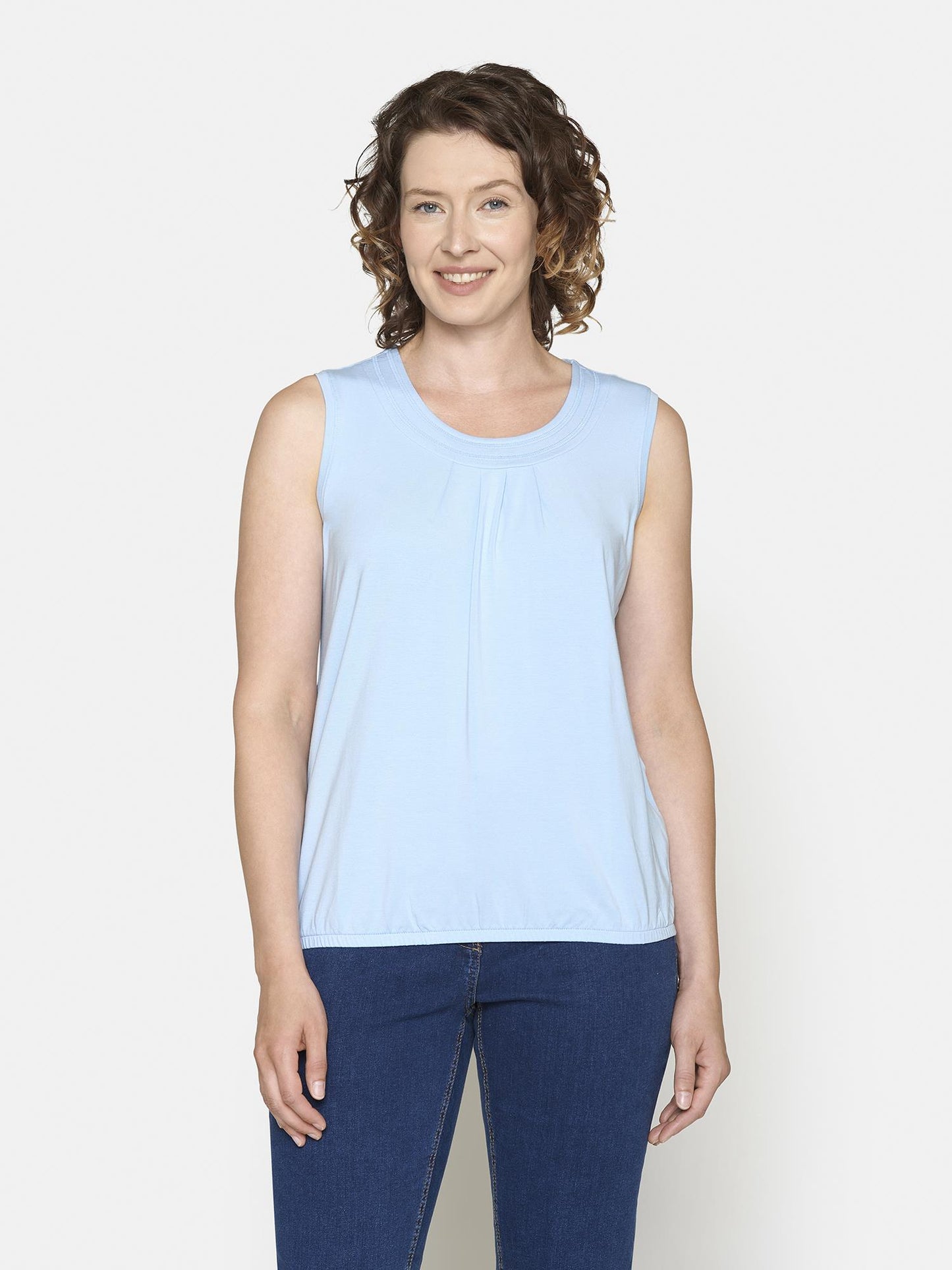 Brandtex Singlet Lyseblå