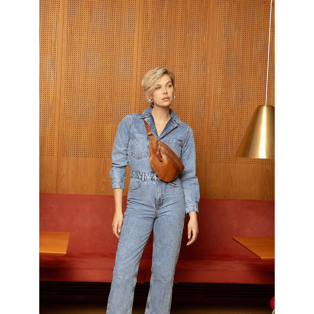 RE:DESIGNED Bumbag Faust Urban Walnut 100% Skinn