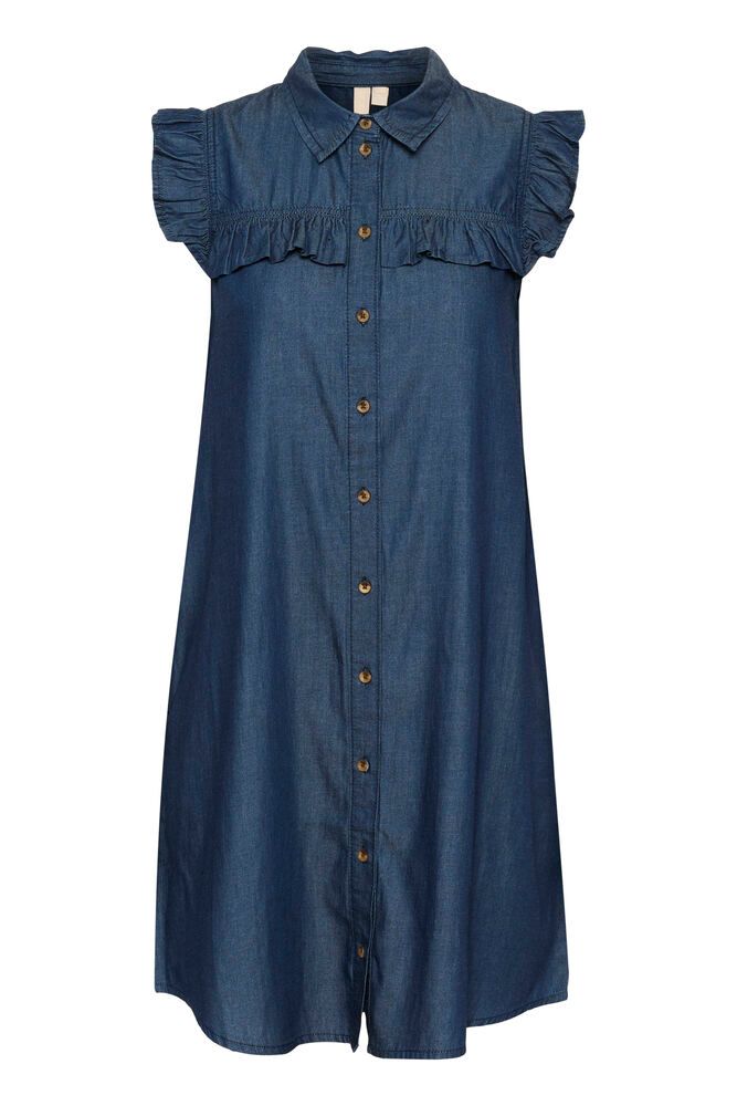 Culture CUaurelia Short Dress Dark Blue Wash
