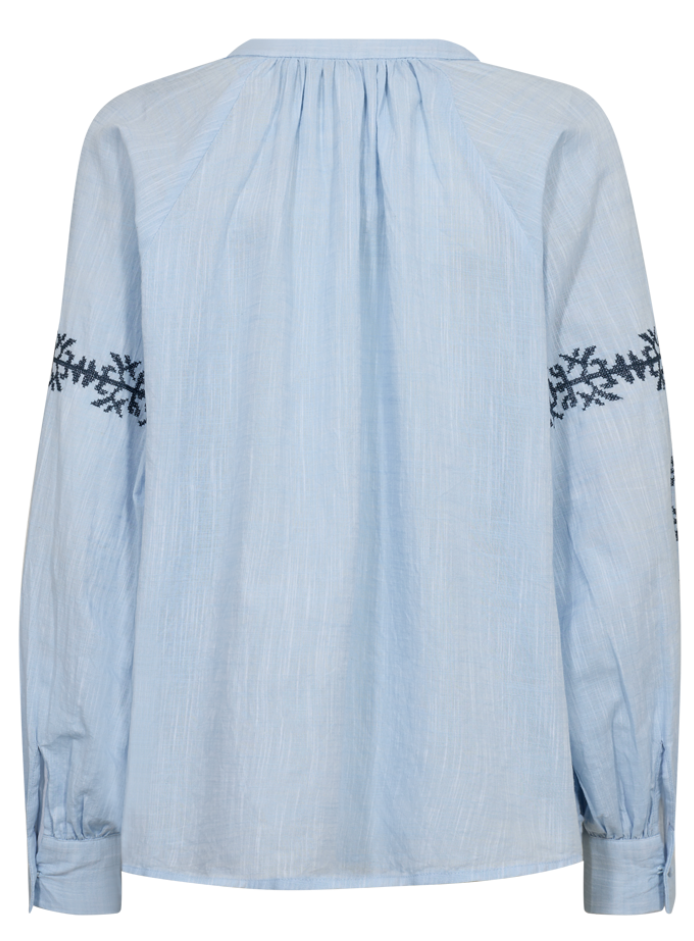 Freequent FQmaditi Blouse Chambray Blue w Vintage Indigo