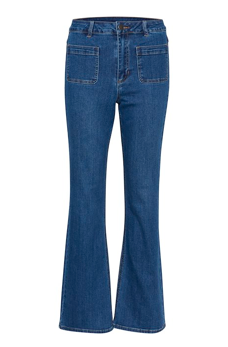 Kaffe Clothing KAsinem Flared Jeans Medium Blue Denim