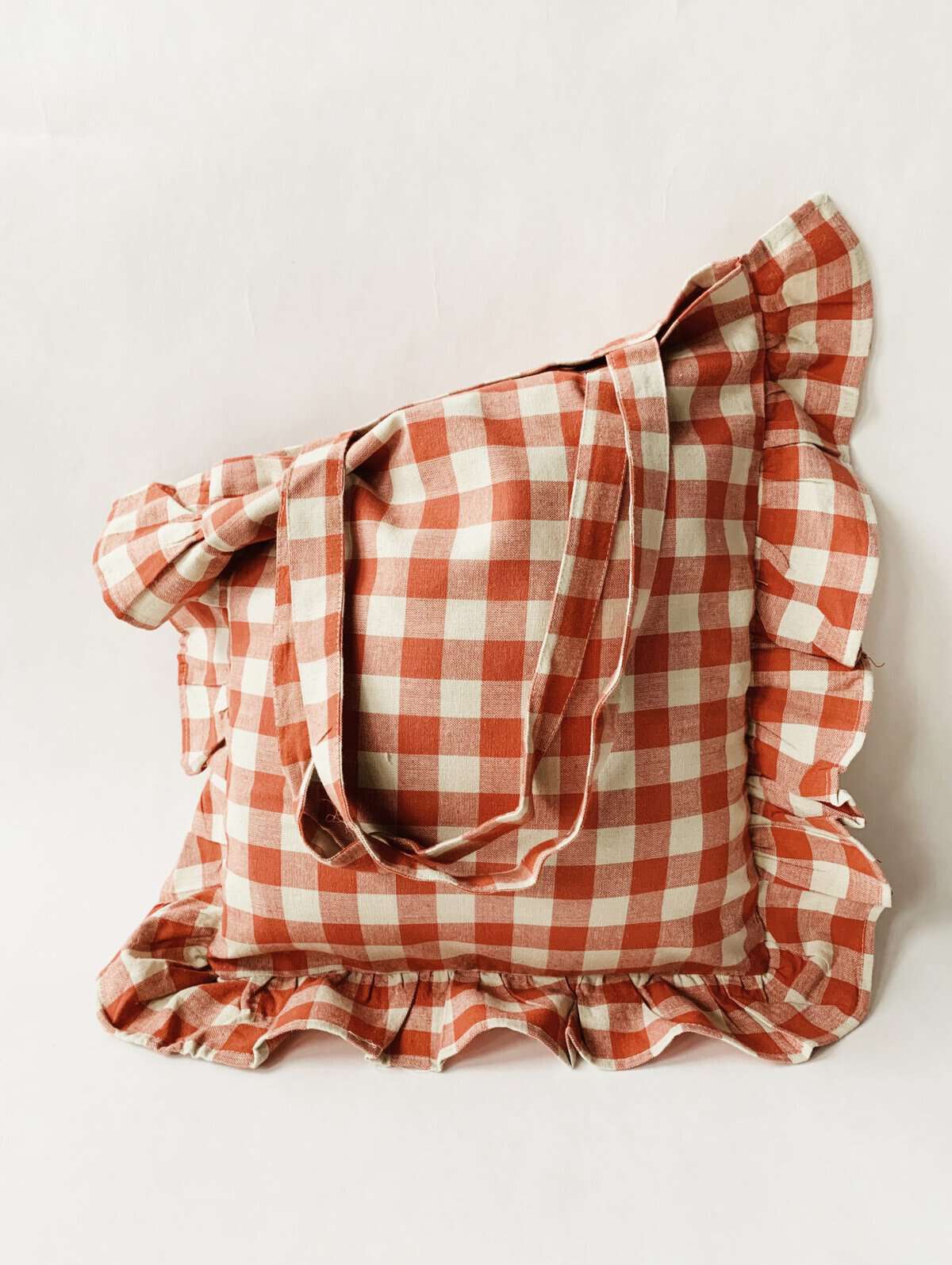 Trend Design Veske rutet m kappe 45x45x7 cm rød