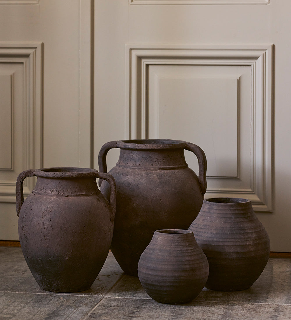 Holmen Camela Vase Mørk Brun 18x18x17,5 cm