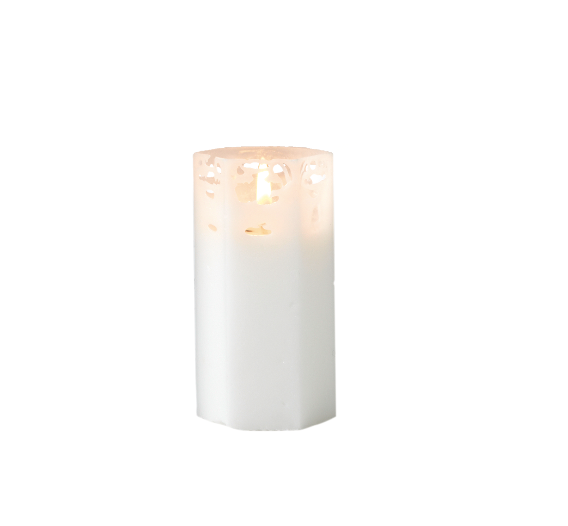 Affari "SPIDER" Spider web candle, White 5x10 cm