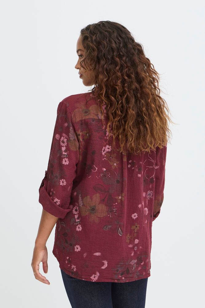 Sorbet SBalexa FL Blouse Cabernet - Red