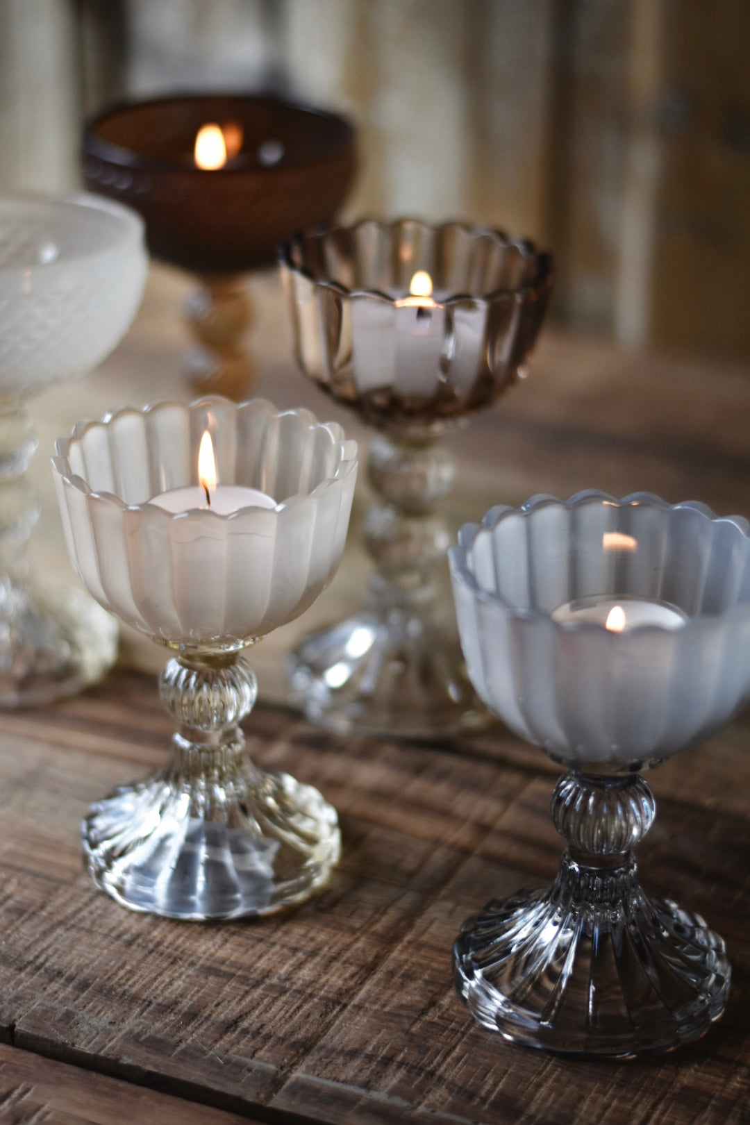 Trend Design Lysholder på stett B h 13,5 cm creme