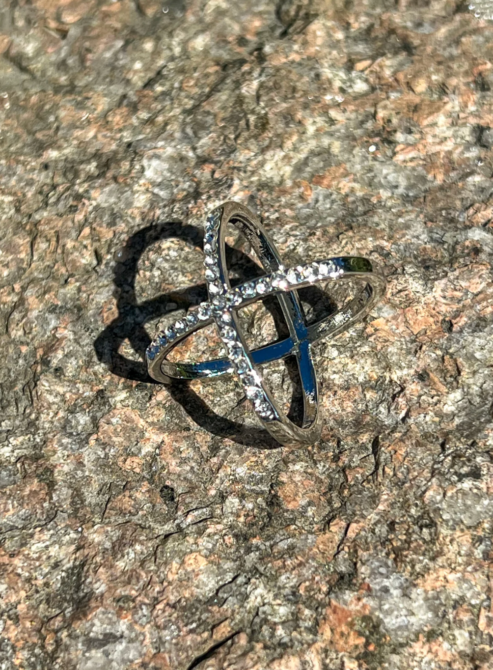 Nora Norway Skjerf Ring Kryss Gull