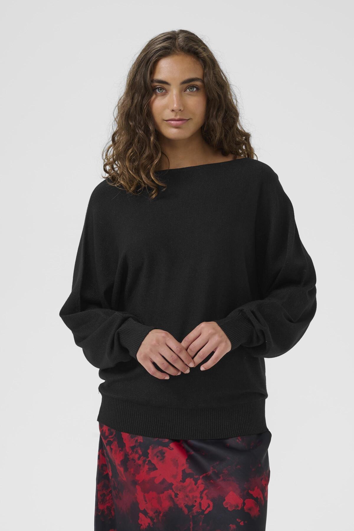 Culture CUfay Batwing Jumper Black