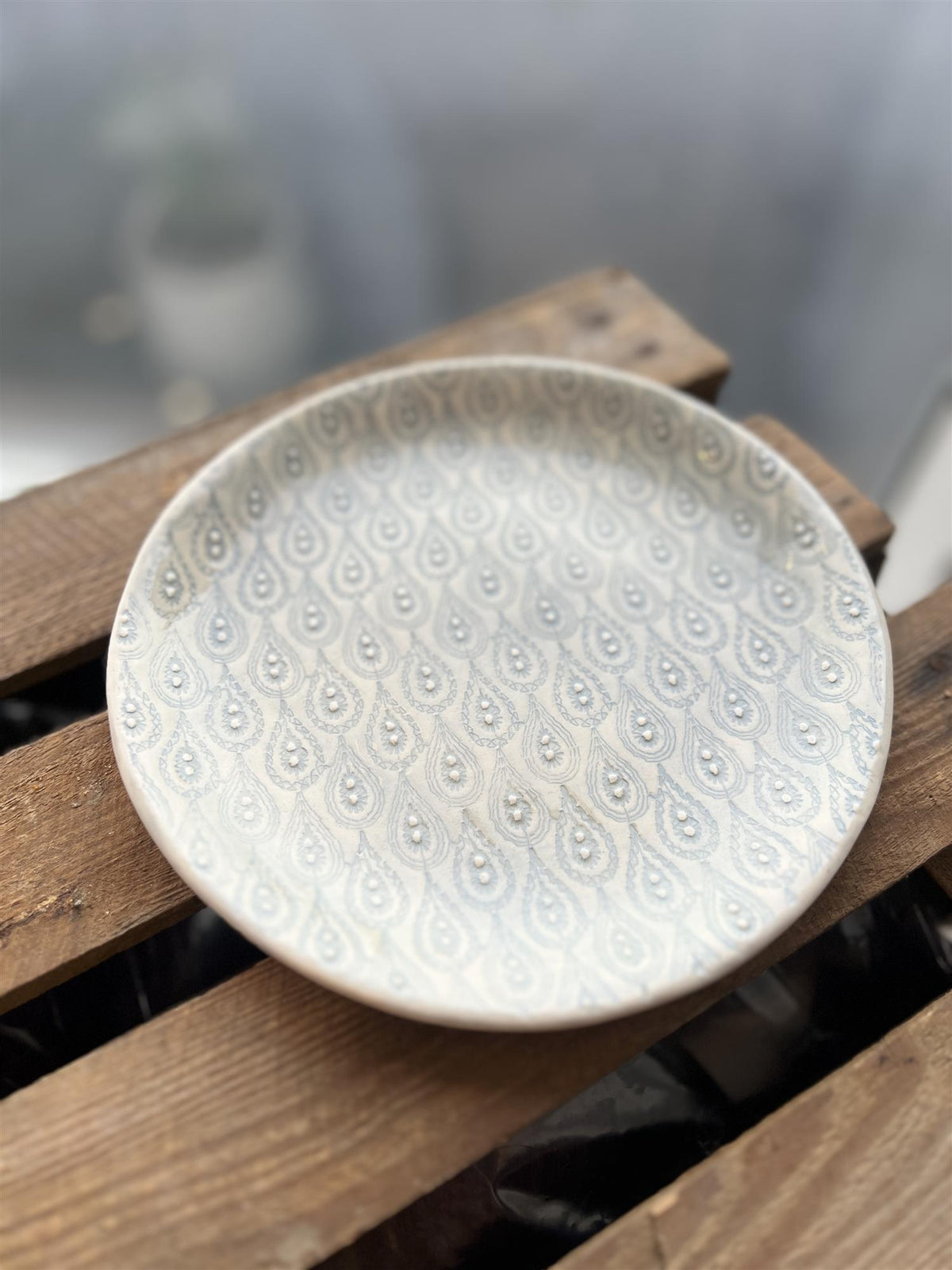 Wonki Ware Tallerken 19 cm - Gråblå