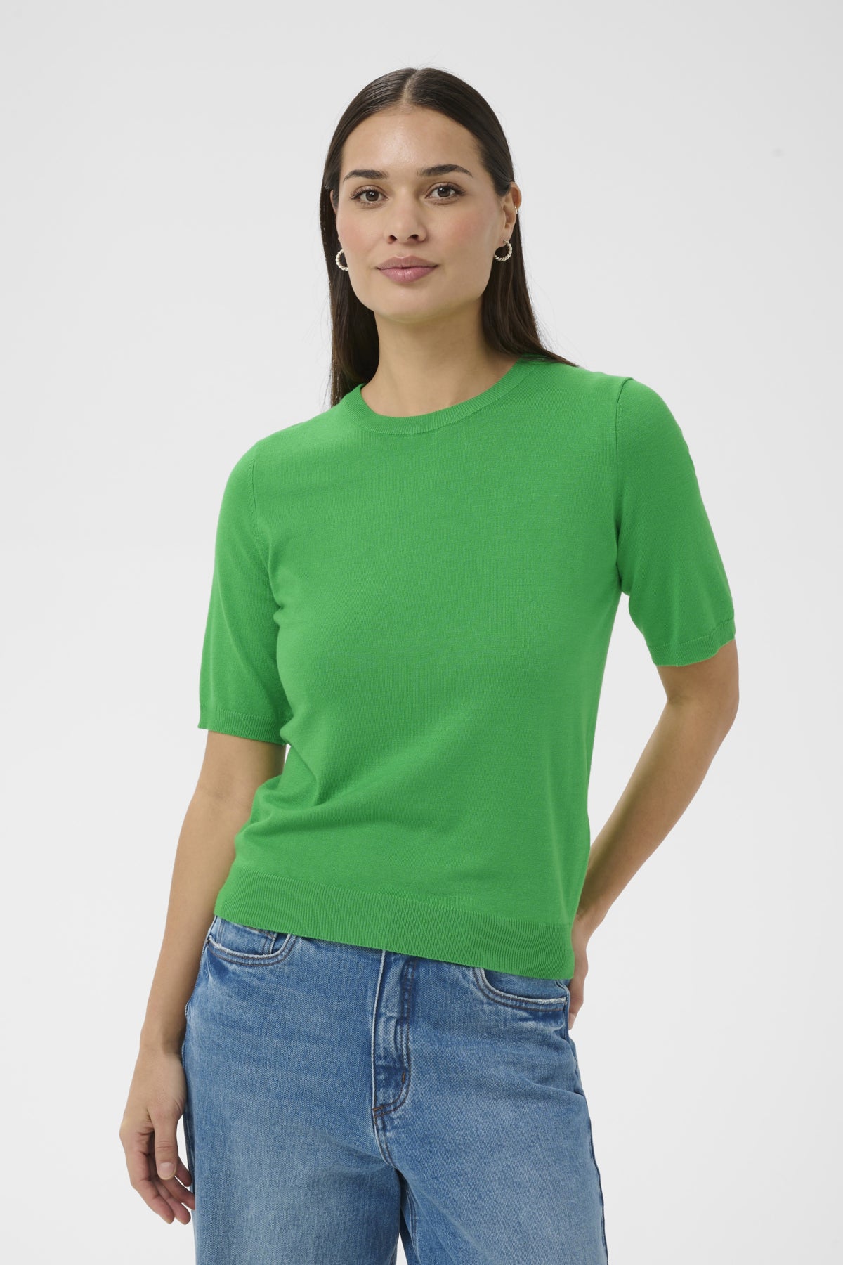 Kaffe Clothing KAlizza O-Neck Pullover Bright Green