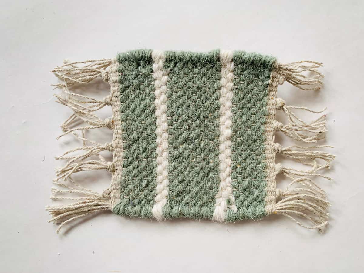 Trend Koppunderlag brikke ull 10×10 cm grønn