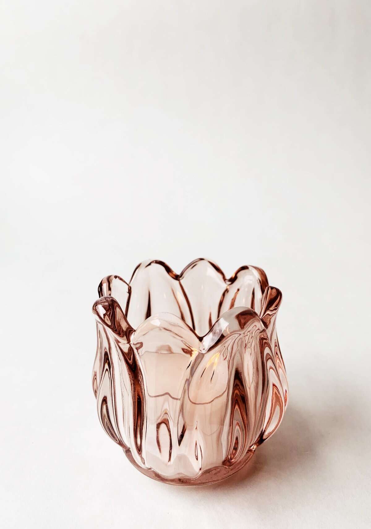Trend Design Lysglass Tulipan 7×7 Cm Rosa