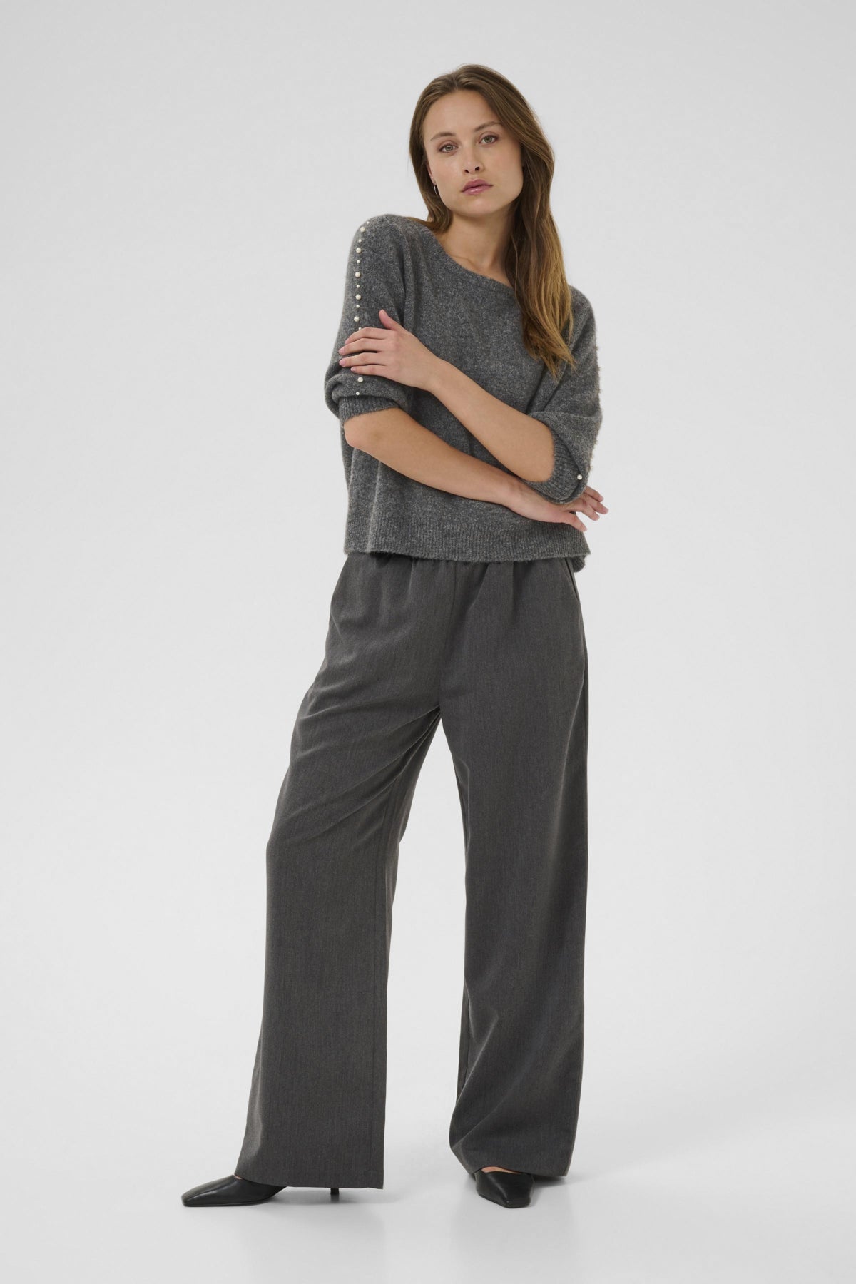 Kaffe Clothing KAbetty Pullover Grey Melange