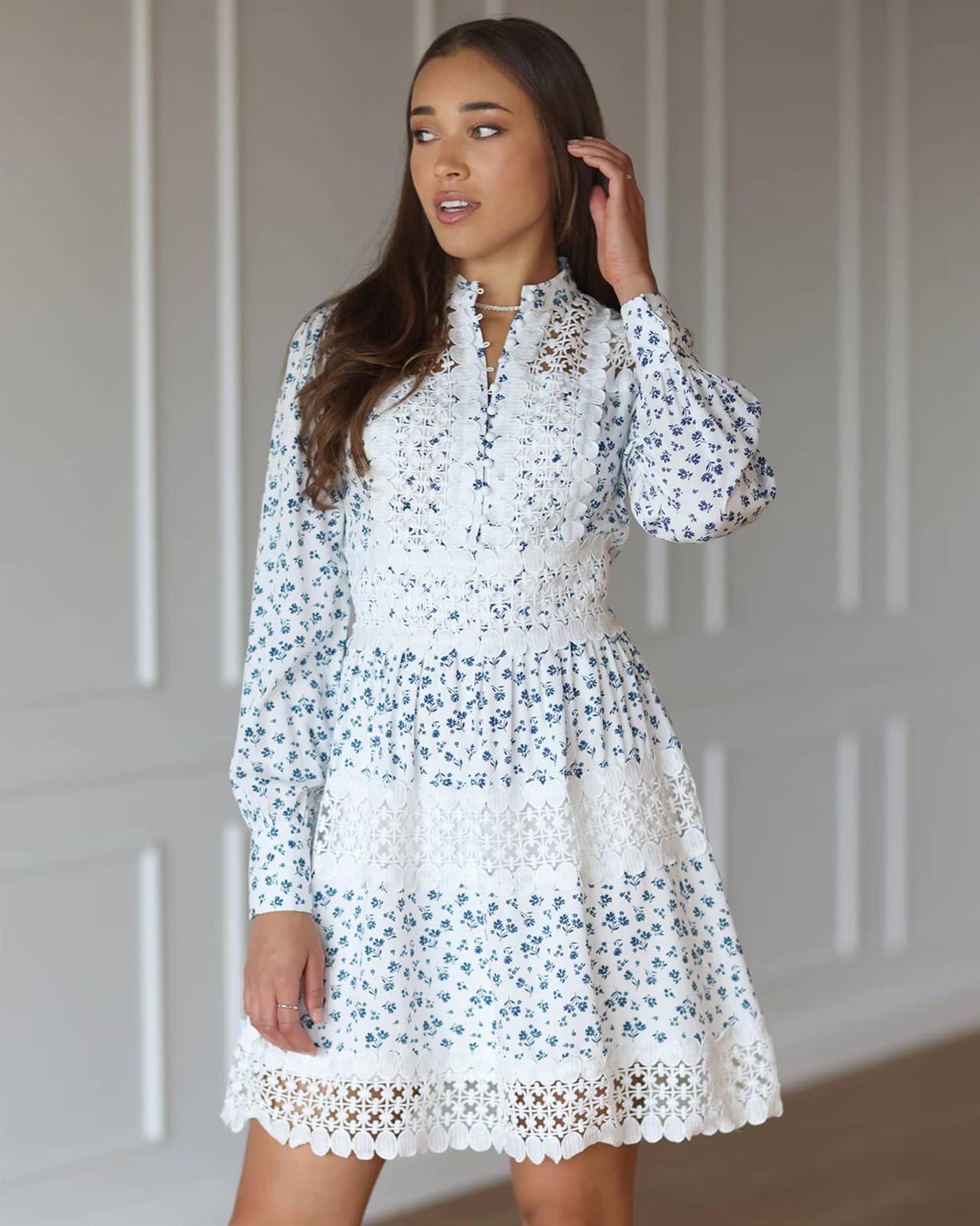 Floyd Karina Flowy Offwhite/Blue