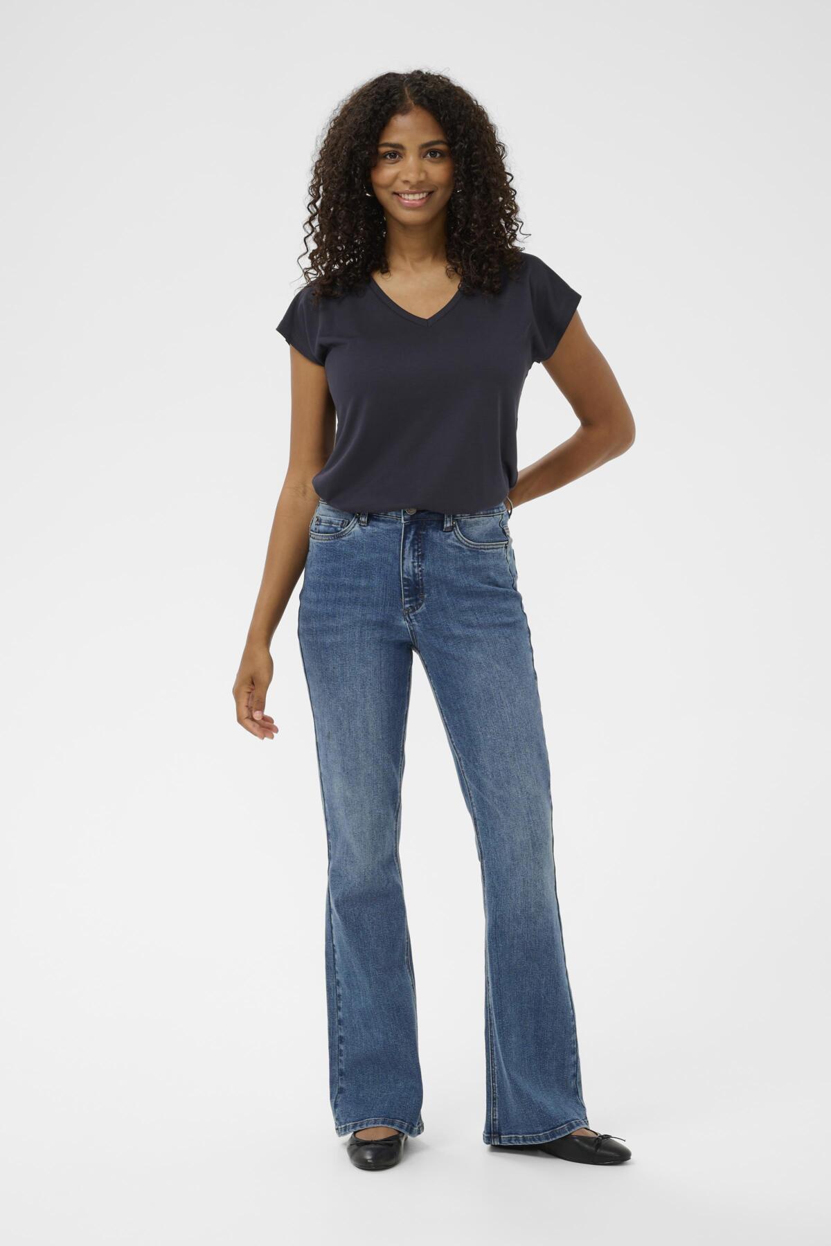 Kaffe Clothing KAforest HW Slim Fit Jeans Medium Blue Denim 34"