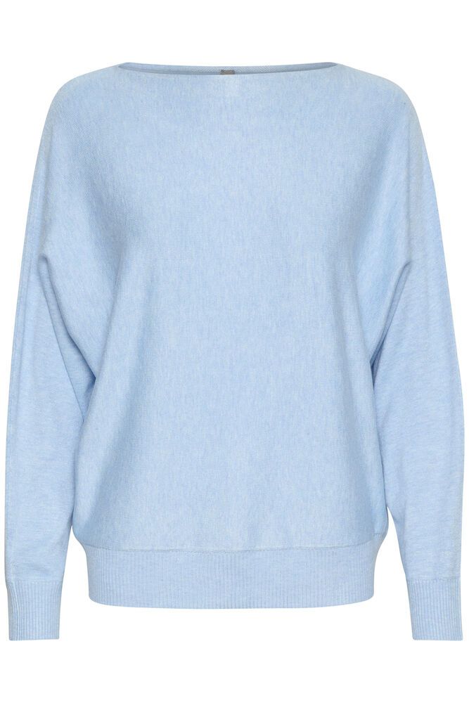Culture CUannemarie Batwing Jumper Cashmere Blue Melange