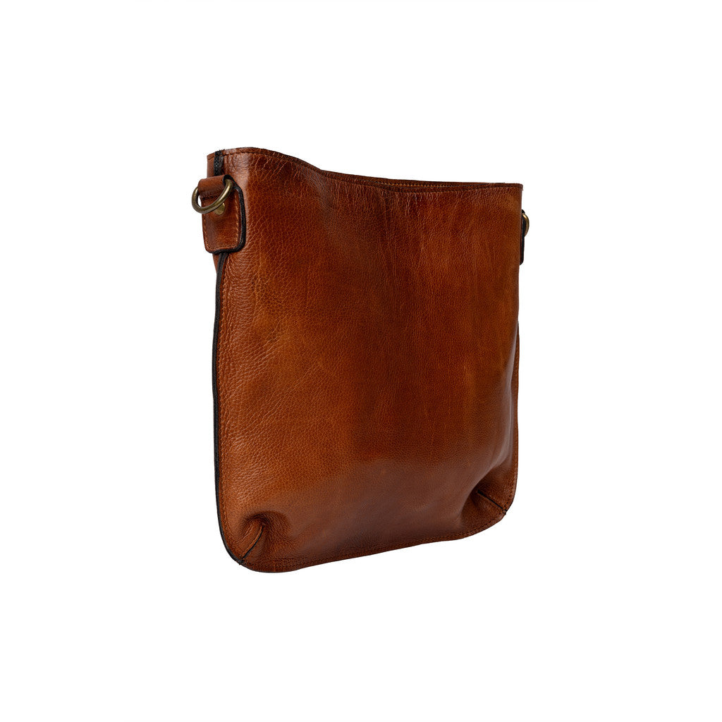 RE:DESIGNED Skinnveske Fillis Medium Crossover Walnut 100% Skinn