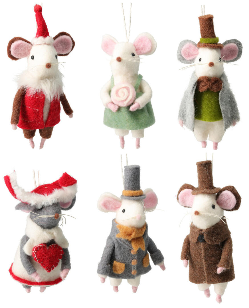 Mus Dress Oppheng Filtstoff 10x16cm (1 stk)