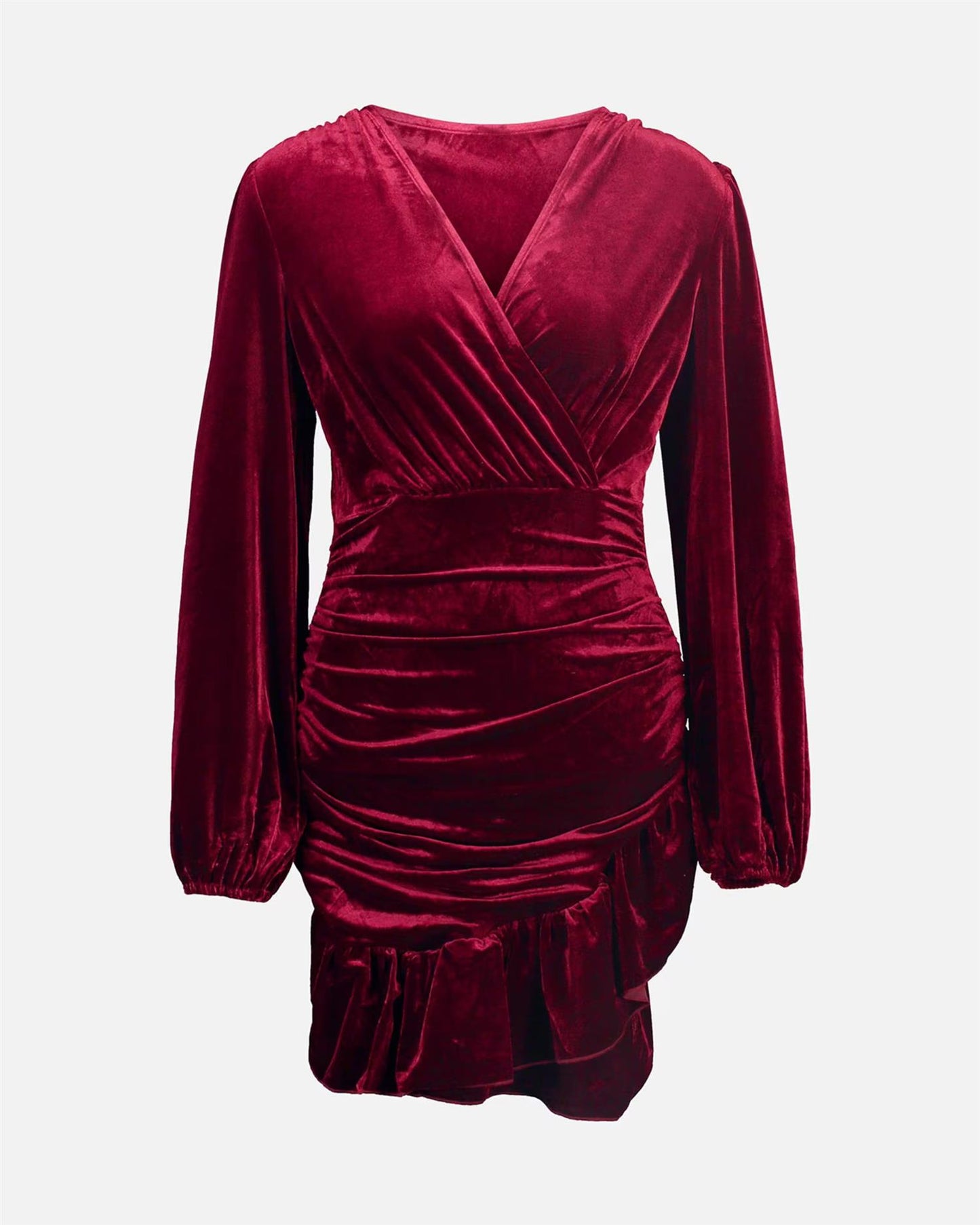 Floyd Kjole Alyssa Velvet DK Red