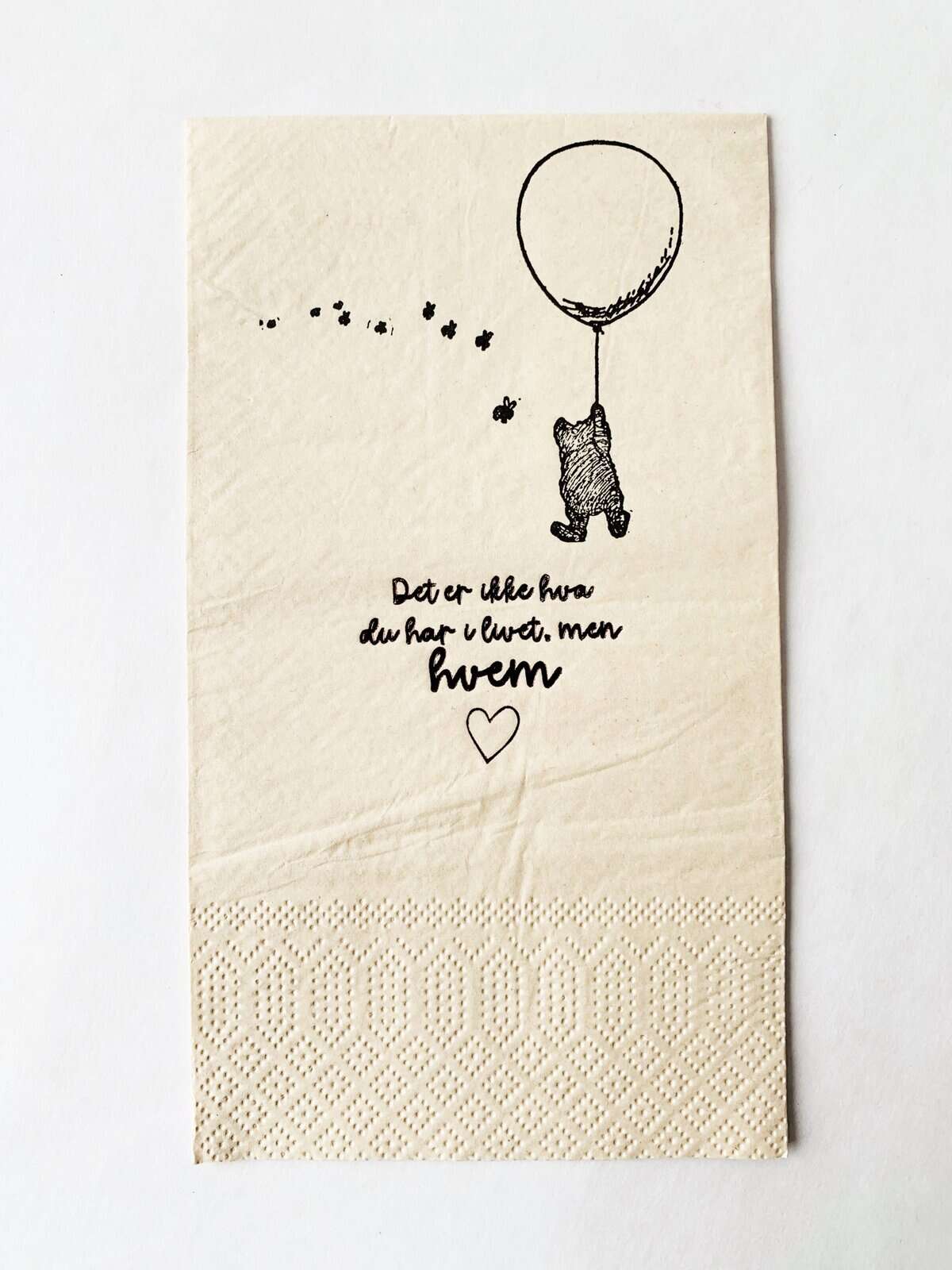 Trend Design Serviett buffet «ikke hva du har men hvem»