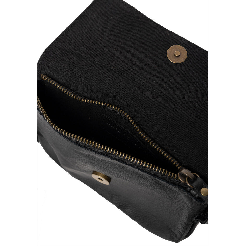 RE:DESIGNED Skinnveske Acile Urban Black 100% Skinn