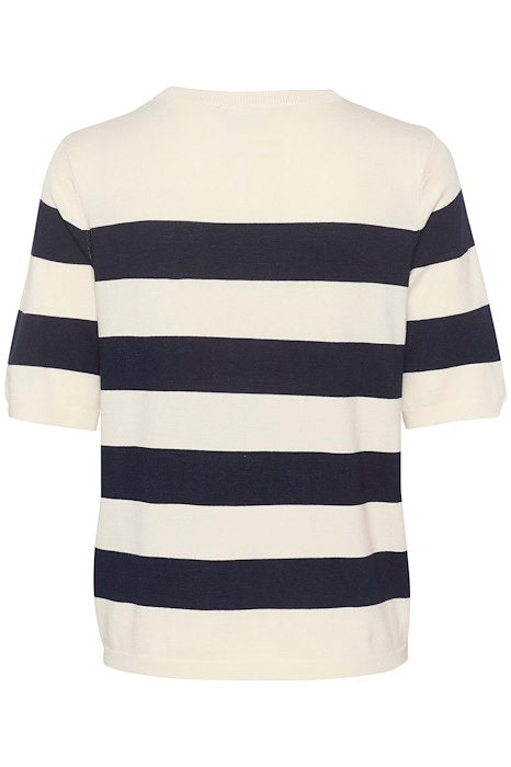 Kaffe Clothing KAlizza Striped Knit Navy/Turtledove Bold Striped
