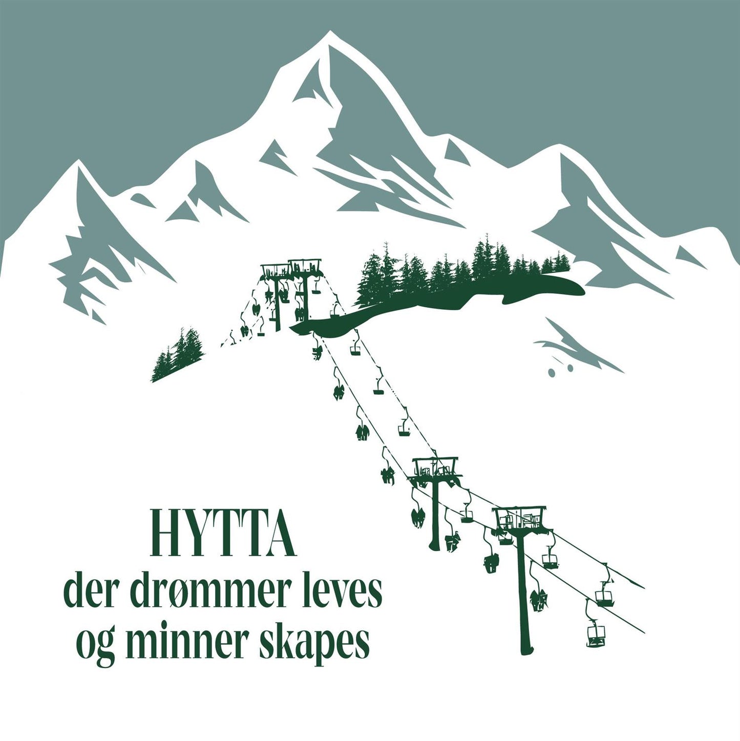 Serviett Hytta...drømmer Lunsjserviett 20 stk 3-lags 33x33cm