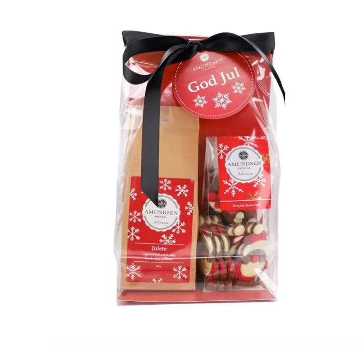 Amundsen Gavepose - Julete & Belgisk sjokolade hippy santa