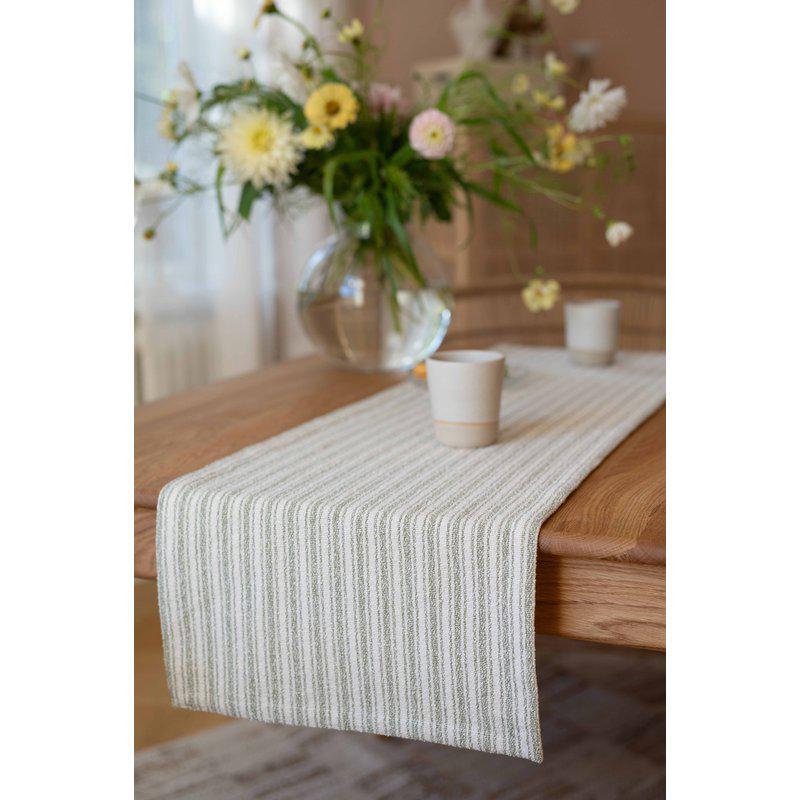 Fondaco Ronja Løper 30 x 120 Cm grønnfarget Stripete