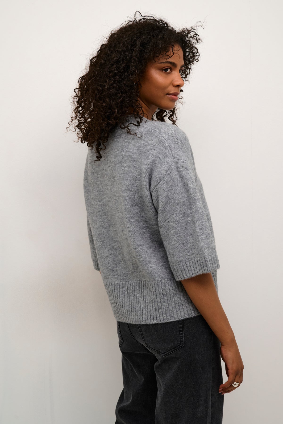 Kaffe Clothing KArosie Cardigan Grey Melange
