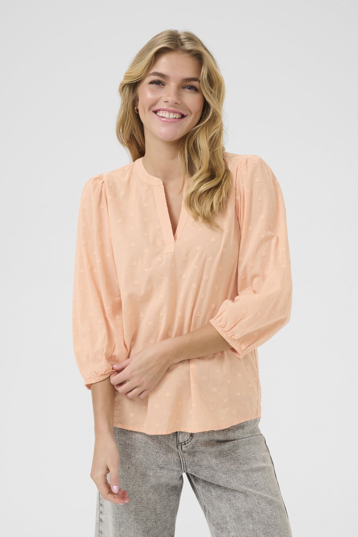 Kaffe Clothing KAjollia Blouse Peach Nectar