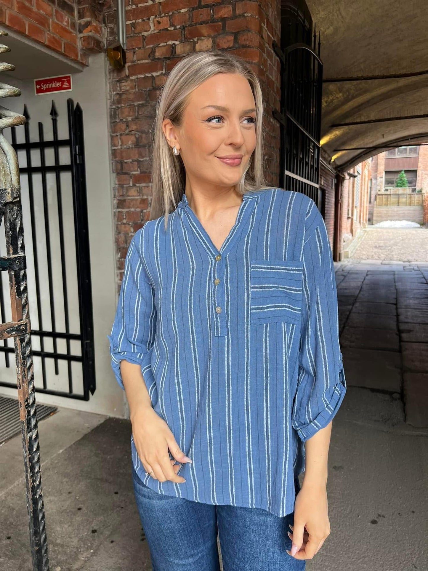 Sorbet SBalexa WS Blouse Jeans Blue