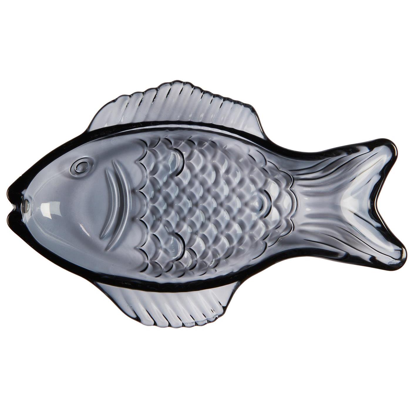 Ib Laursen Fiskefat Mørkeblått glass