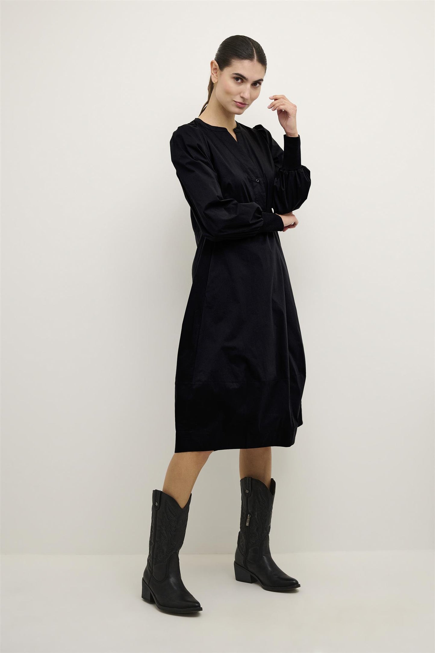 Culture CUantoinett Rib Dress Black