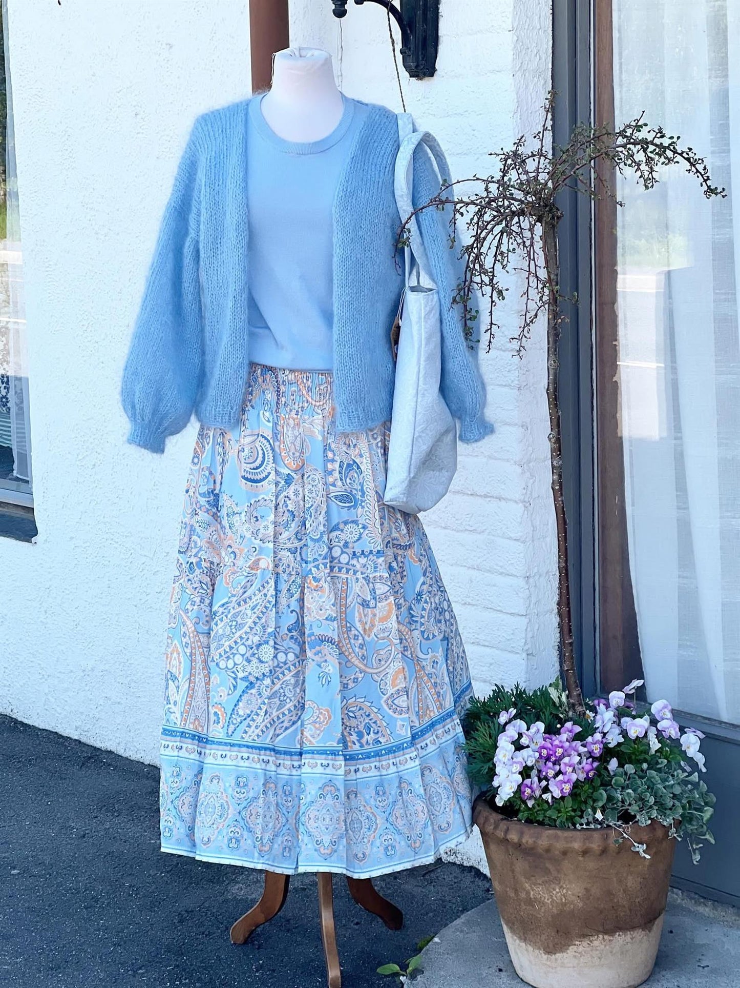 Moondust Skjørt Soft Blue
