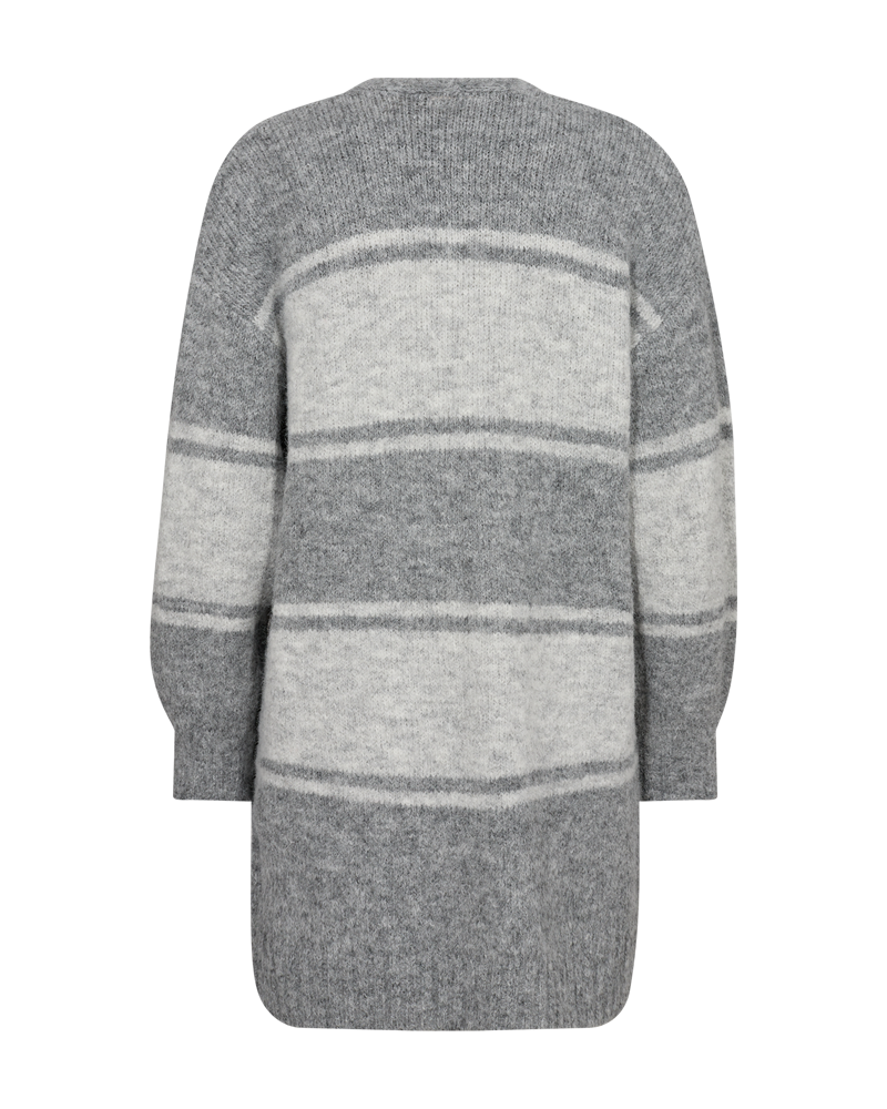 Freequent FQlouisa Cardigan Medium Grey/Light Grey Melange