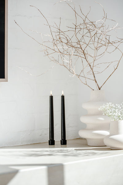 Uyuni Lysestaker Sort Matt 2-pk