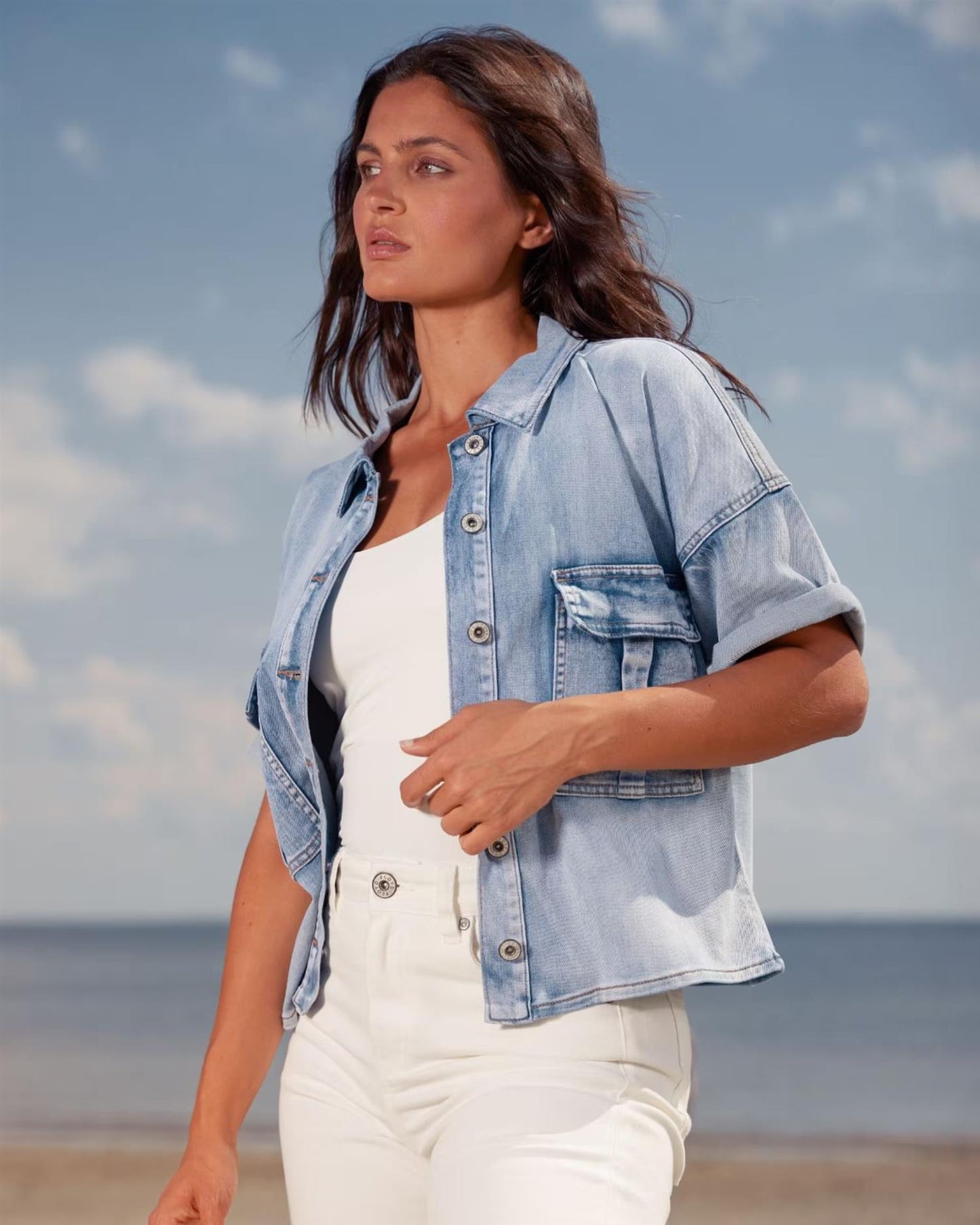 Floyd Margrethe Denim Skjorte Lys Denim